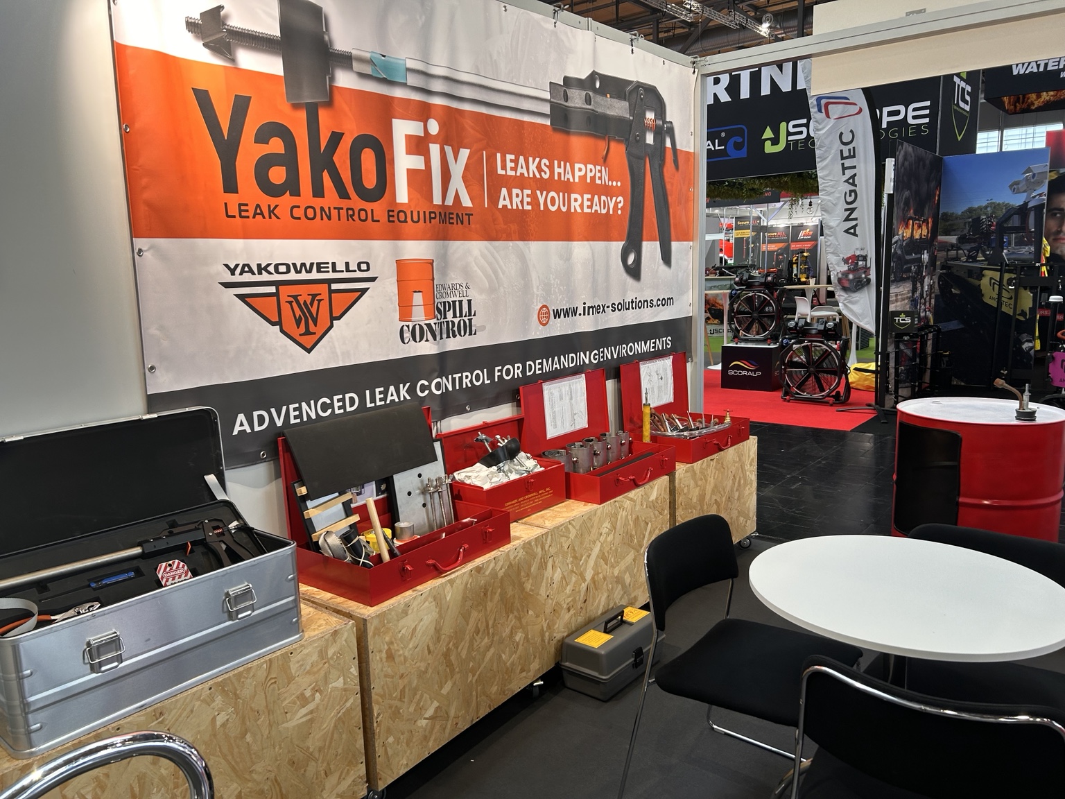 YakoFix display and leak-control equipment at INTERSCHUTZ 2026